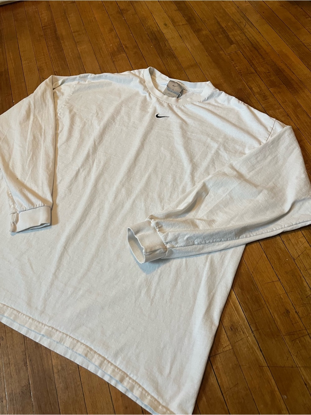 Vintage 90s Nike Center Swoosh Long Sleeve T Shirt